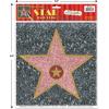 Beistle Walk of Fame Star Peel-N-Place Decoration Pack of 4