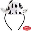 Cow Print Cowboy Hat Headband