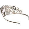 Glittered Tiara (gold) Party Accessory (1 count) (1/Pkg)(Multicolor)
