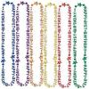 Happy 21st Birthday Beads-Of-Expression (asstd B/G/GD/O/PL/R) Party Accessory  (1 count) (1/Card)