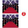 Red Carpet Insta-Mural Party Accessory (1 count) (1/Pkg)(2 piece)