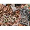 Skeleton Decoration Bone Décor Beistle 12 Piece Plastic Novelty Skeleton Bones and Skull Horror Haunted House Prop Decorations Spooky Halloween Party Supplies, 6″-16″, Off White/Gray(12_Bones)