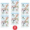Snowman/Snowflake Clings Party Accessory (1 count) (16/Sh)(6 piece)