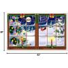 Snowy Christmas Insta-View Party Accessory (1 count) (1/Pkg)(2 piece)