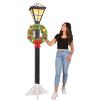 Three Dimensional Cardboard Winter Lamppost Prop Indoor Christmas Decorations for Home