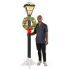 Three Dimensional Cardboard Winter Lamppost Prop Indoor Christmas Decorations for Home