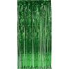 1-Ply FR Gleam ‘N Curtain (silver) Party Accessory (1 count) (1/Pkg)(Green)