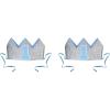 2 Piece Glittered Baby’s 1st Birthday Crowns