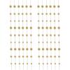 Beistle , 12 Piece Glittered Dot Stringers, 6′ (Gold)