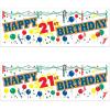 Beistle , 2 Piece Happy “21st” Birthday Sign Banners, 5′ x 21”(Happy “21st” Birthday Sign Banner – (2 Pack))