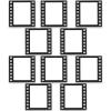 Beistle 10 Piece Customizable Filmstrip Photo Booth Fun Frames, 12″- Hollywood Movie Themed Party Supplies, Made in USA Since 1900