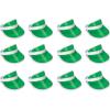 Beistle 12-Piece Clear Plastic Dealer’s Visor in Green/White, Casino Themed Party Accessories, Las Vegas Halloween Costume Accessories