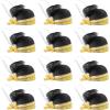 Beistle 12-Piece Sequined Flapper Hats in Black/Gold.White, Elegant Roaring 20s Great Gastby Halloween Costume Party Accessories, Dress Up Event Supplies