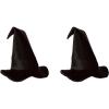 Beistle 2 Count Witch Hat for Halloween, Black Satin Foam-Backed Headwear, Spooky Costume Party Accessories for Cosplay and Trick-or-Treat, One Size