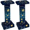 Beistle 2 Piece 33.75″ x 14.25″ Cardboard Starry Night Short Column Photo Props, Prom Decorations, Awards Theme Backdrops