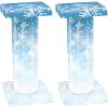 Beistle 2 Piece 33.75″ x 14.25″ Cardboard Winter Wonderland Prom Decorations, Short Column Photo Props, Christmas Party Décor