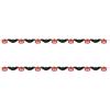 Beistle 2 Piece 7 FT Wide Glittered Pumpkin & Bat Banners for Halloween Party Decorations