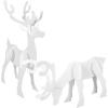 Beistle 2 Piece Plastic Reindeer Photography Props for Christmas Party Decorations, Winter Holiday Photo Backgrounds