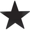 Beistle 24-Pack Foil Gold Star Cutouts, Party Decorations for Festive Celebrations, Awards Night Supplies, Starry Theme Decor for Wall & Table, 15”(Black (72-pack))