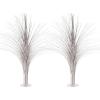 Beistle 2-Pack Metallic Spray Centerpiece, Shimmering Silver Decoration for New Years, Awards Night, & Birthday Parties, Table Decor for Events, 19”