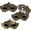 Beistle 3 Piece 32.75″ x 27″ & 16.75″ x 29″ Venetian Mask Carnival Mardi Gras Wall Décor- Prom- Masquerade Ball Decorations