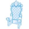 Beistle 7′ 1.75″ x 3′ 9.25″ Cardboard Winter Wonderland Prom Chair Throne Photo Prop, Snowy Christmas Décor, USA Made