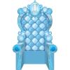 Beistle 7′ 1.75″ x 3′ 9.25″ Corrugated Cardboard Three Dimensional Throne for 1st Birthday Throne Photo Prop, Includes Easel