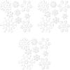Beistle 9-Pack Snowflake Cutouts for Parties, Assorted, white, “5””-12″”” (22866)(27 piece)