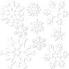 Beistle 9-Pack Snowflake Cutouts for Parties, Assorted, white, “5””-12″”” (22866)(9 piece)
