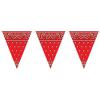Beistle Bandana Pennant Banner, 11″ x 12′, Blue/White,57720-B(1)