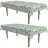 Beistle Big Bucks Tablecovers, 54” x 108”, 2 Pieces – Plastic Table Cloth, Casino Theme Party Decorations, Casino Themed Party Supplies, Money Party Decorations, Dollar Bill Table Cloth