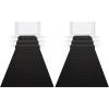Beistle Black Novelty Polyester Fabric Aisle Runner for Weddings, Awards Night Theme, Proms, Ceremony Parties and Events, 24″ x 15′ (Pack of 2)(24″ x 15′ (Pack of 2))