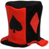 Beistle Casino Card Suit Fabric Hats, 2 Pieces – One Size Fits Most, Halloween Costume Dress Up, Casino Night Party Supplies, Novelty Hats, Playing Card Costume Accessories