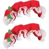 Beistle Christmas Hats, Santa & Mrs Claus Festive Headwear for X-Mas Parties, Parades, Office Events & Family Gatherings(Mrs Claus Hat (2-pack))