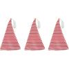 Beistle Christmas Hats, Santa & Mrs Claus Festive Headwear for X-Mas Parties, Parades, Office Events & Family Gatherings(Nightcap (3-pack))
