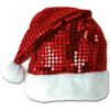 Beistle Christmas Hats, Santa & Mrs Claus Festive Headwear for X-Mas Parties, Parades, Office Events & Family Gatherings(Sequin-sheen Santa Hat (1-pack))