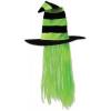 Beistle Company 00713-LG Witch Hat with Hair – Pack of 6