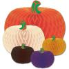 Beistle Designer Tissue Pumpkins(Orange/White/Purple/Black/Green)