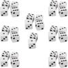 Beistle Dice, 30 Dice (15 Pairs) White Plastic Standard Six-Sided Game Cubes for Classroom Math Activities, Casino Night Events, Board Game Replacements, Educational Tools, Party Favors, 5/8”
