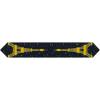 Beistle Eiffel Tower Table Runner, Paris-Themed Party Decoration, Black & Gold with Starry Night Design, Elegant French Bistro Decor for Prom, Birthdays & Events, 11” x 6’