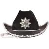 Beistle Felt Cowboy Hats – Western Headwear Birthday, Photo Booth & Halloween Costume Accessories(Black Felt Cowgirl Hat W/Gemstones)
