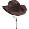 Beistle Felt Cowboy Hats – Western Headwear Birthday, Photo Booth & Halloween Costume Accessories(Brown Felt Cowboy Hat (1-pack))