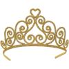 Beistle Glittered Gold Heart Tiara