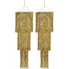 Beistle Gold 3-Tier Shimmering Chandelier(4′ (Pack of 2))