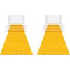 Beistle Gold Star Runner(Yellow Brick)
