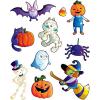 Beistle Halloween Friends Window Clings 40 Spooky and Fun Decals, 4 Sheets-12” x 17” Sheet-Bat, Pumpkin Cat, Ghost, Jack-O-Lantern, Mummy, Skeleton, Spider & Witch Characters, 12″ x 17″, Multicolor
