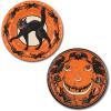 Beistle Halloween Round Plates, 9 Inch, Orange