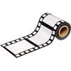 Beistle Hollywood Filmstrip Party Tape, 1-Pack, Black/White