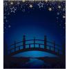 Beistle Large 7′ x 6′ Cardboard Awards Night Starry-Night Bridge Photo Prop Backdrop, Photography Background, Prom Decor