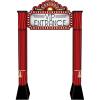 Beistle Large 8′ 3″ x 5′ 3.75″ Cardboard VIP Entrance Red Carpet Archway Photo Prop, Awards Night Photography Prom Décor